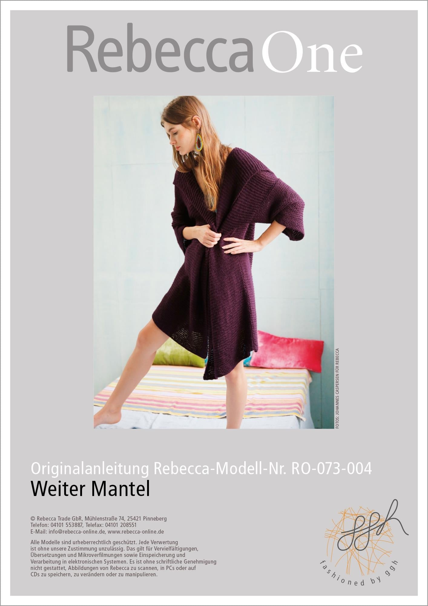 Strickanleitung - Weiter, kraus gestrickter Mantel - Rebecca - Online.de