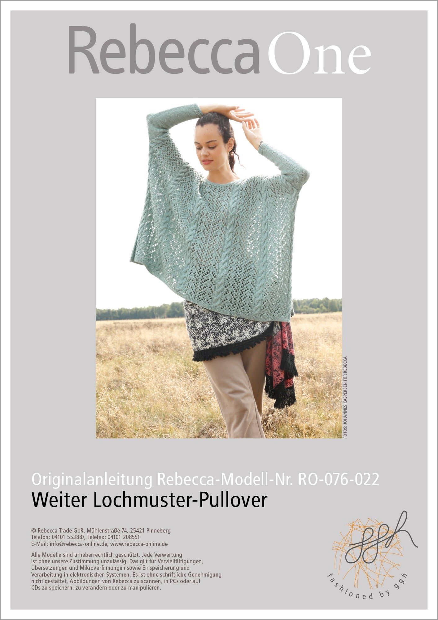 Strickanleitung - Weiter Lochmuster - Pulli - Rebecca - Online.de