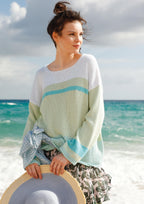 Strickanleitung - Weiter Streifen - Pullover - Rebecca - Online.de