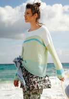 Strickanleitung - Weiter Streifen - Pullover - Rebecca - Online.de