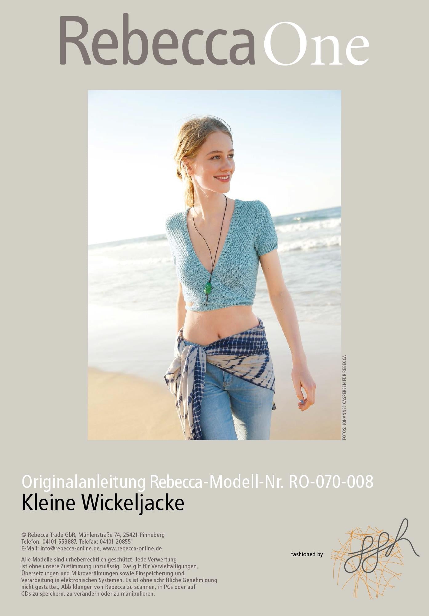 Strickmuster - Kleine Wickeljacke - Rebecca - Online.de