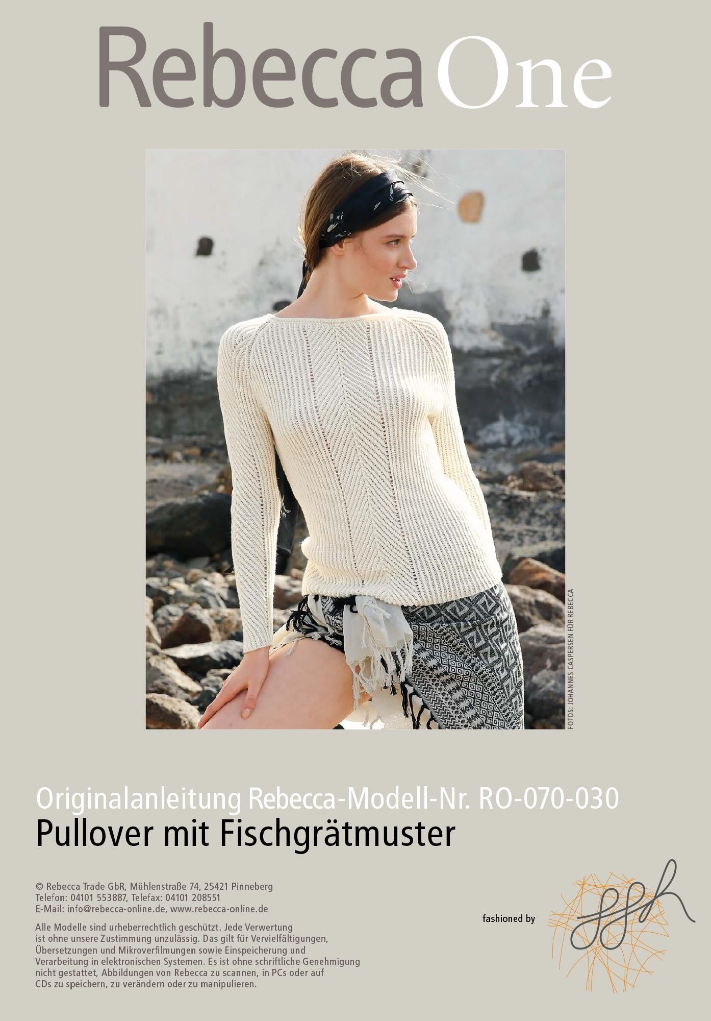 Strickmuster - Pulli mit Fischgrätmuster - Rebecca - Online.de