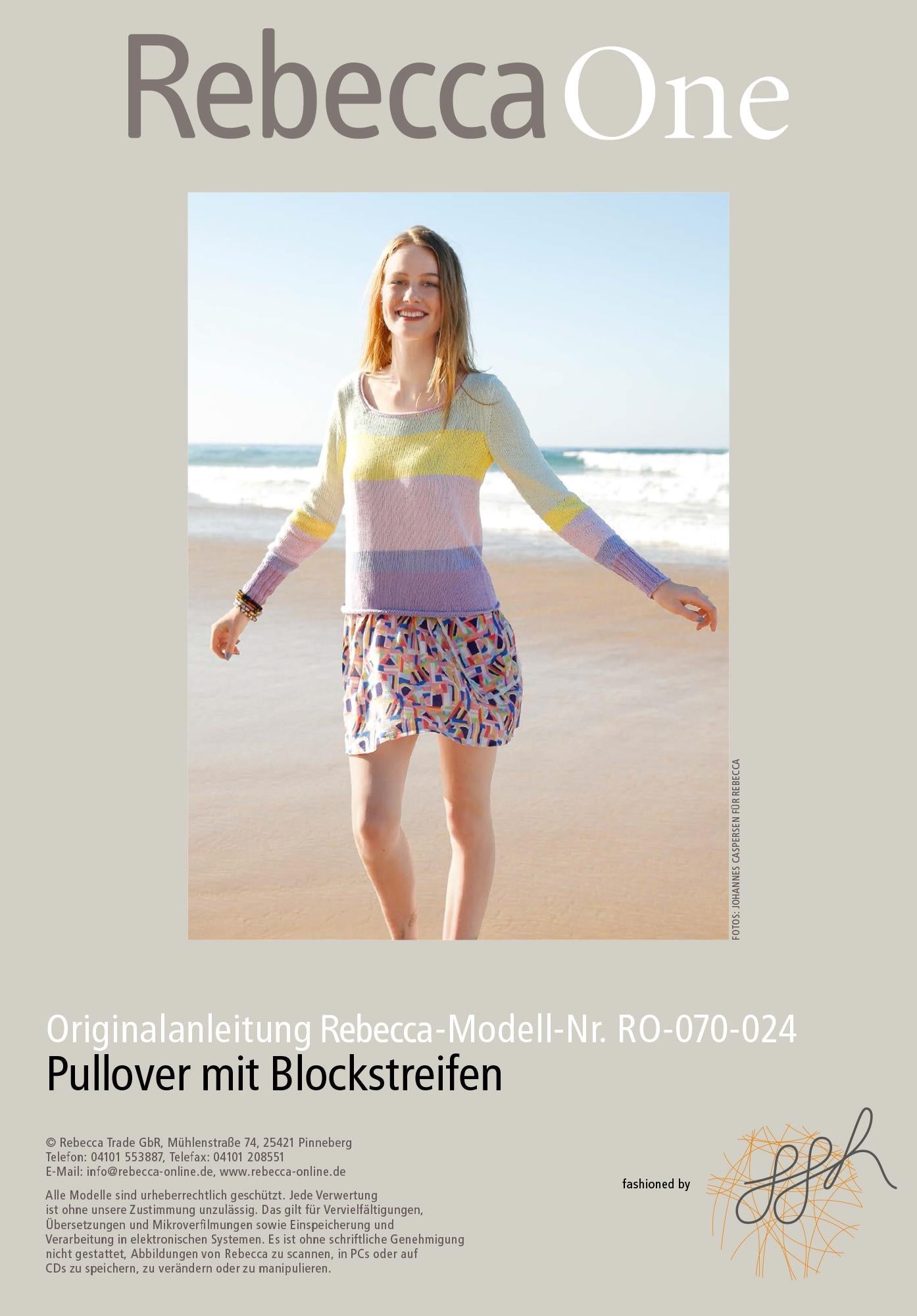 Strickmuster - Pullover mit Blockstreifen - Rebecca - Online.de