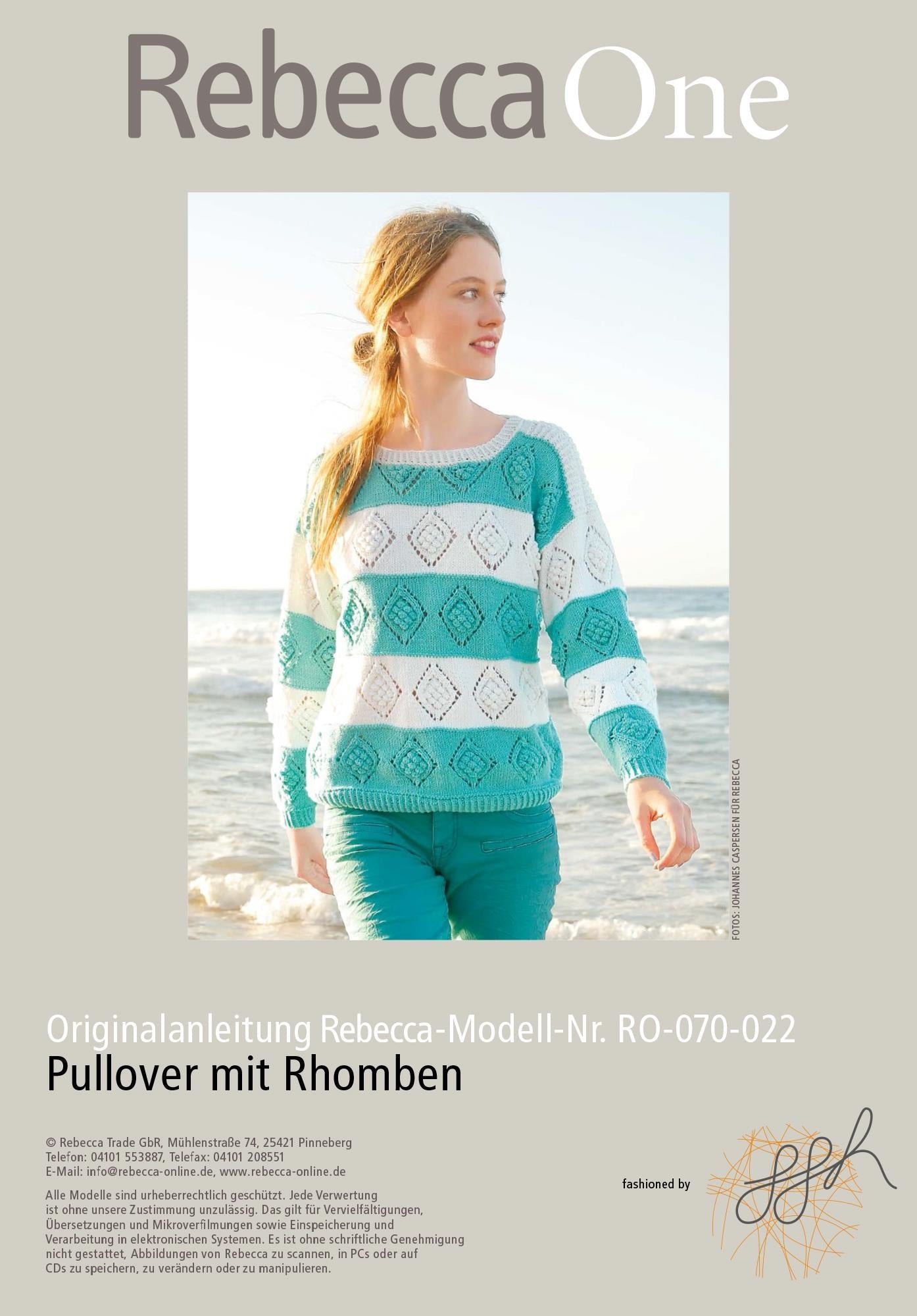 Strickmuster - Pullover mit Rhomben - Rebecca - Online.de