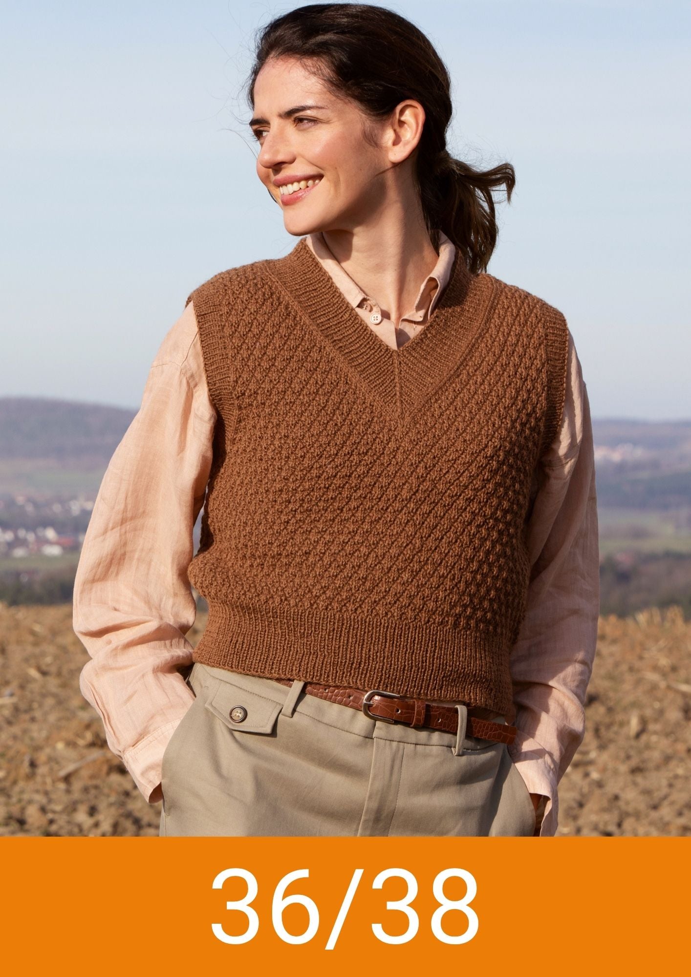 Pullover Rautenrelief
