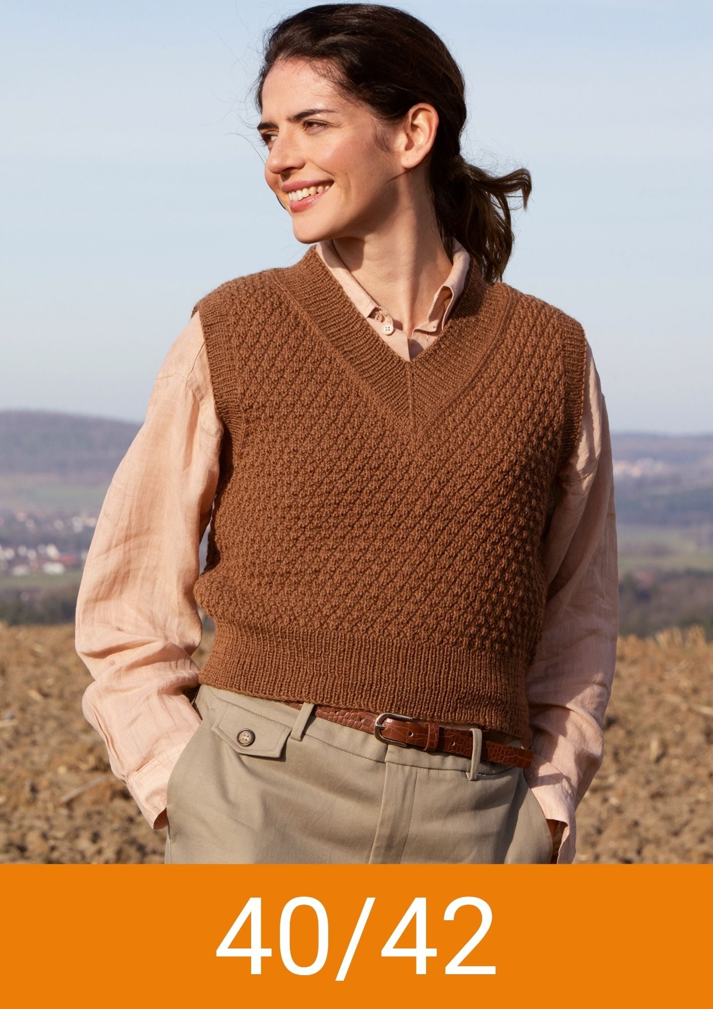 Pullover Rautenrelief
