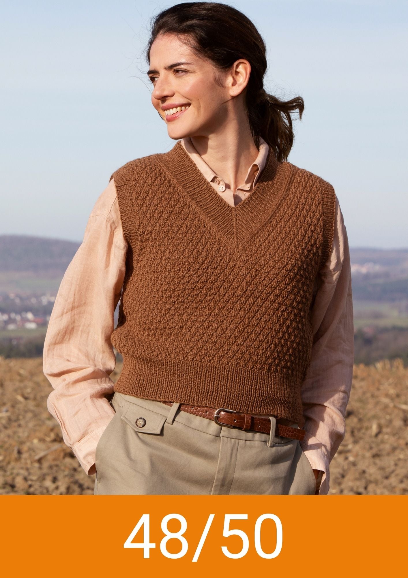 Pullover Rautenrelief