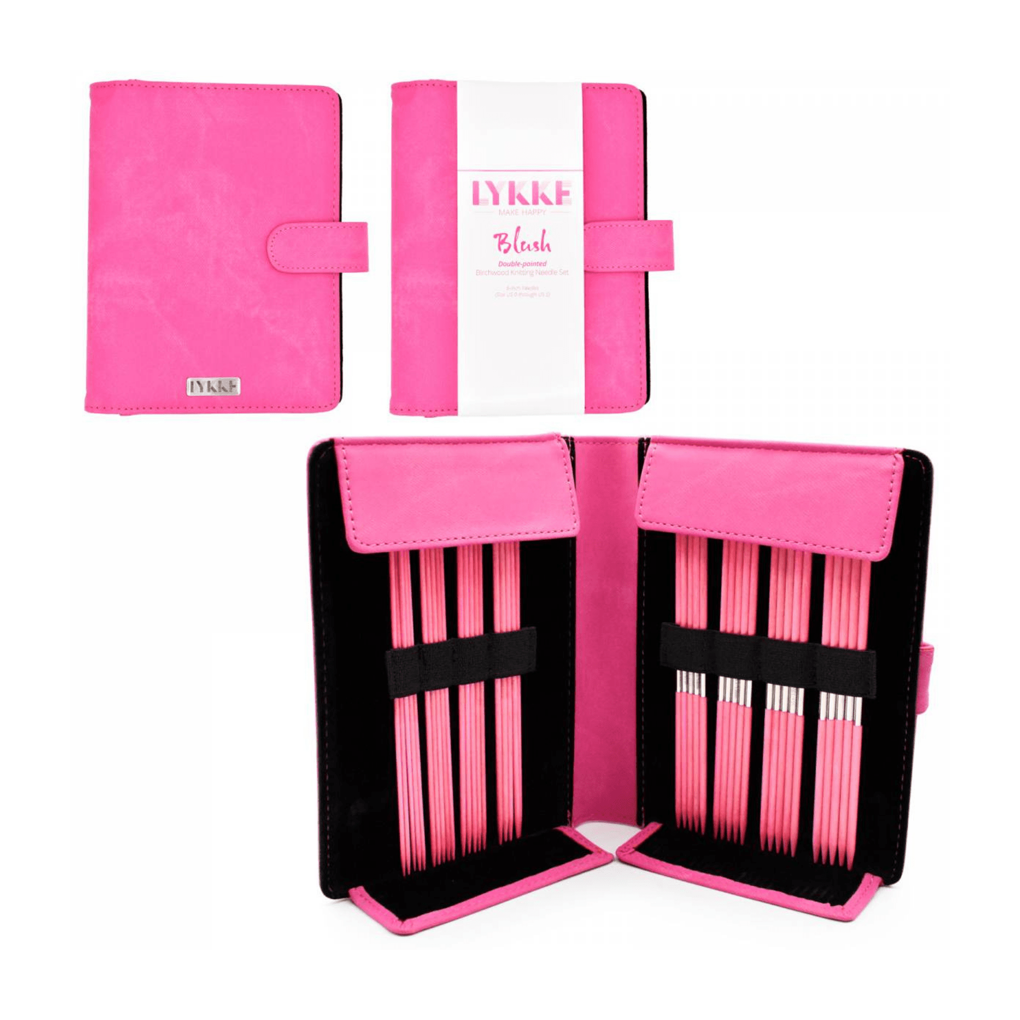 Strumpfstricknadel - Set Blush S - Fuchsia Denim - rebecca - online.de
