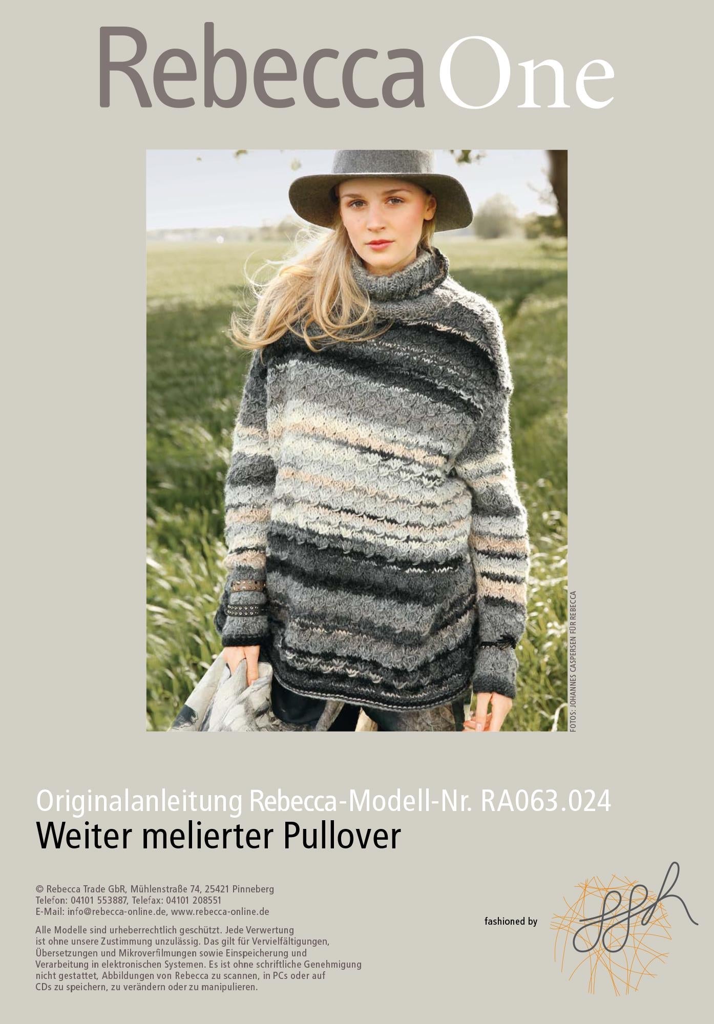 Weiter melierter Pullover - Rebecca - Online.de