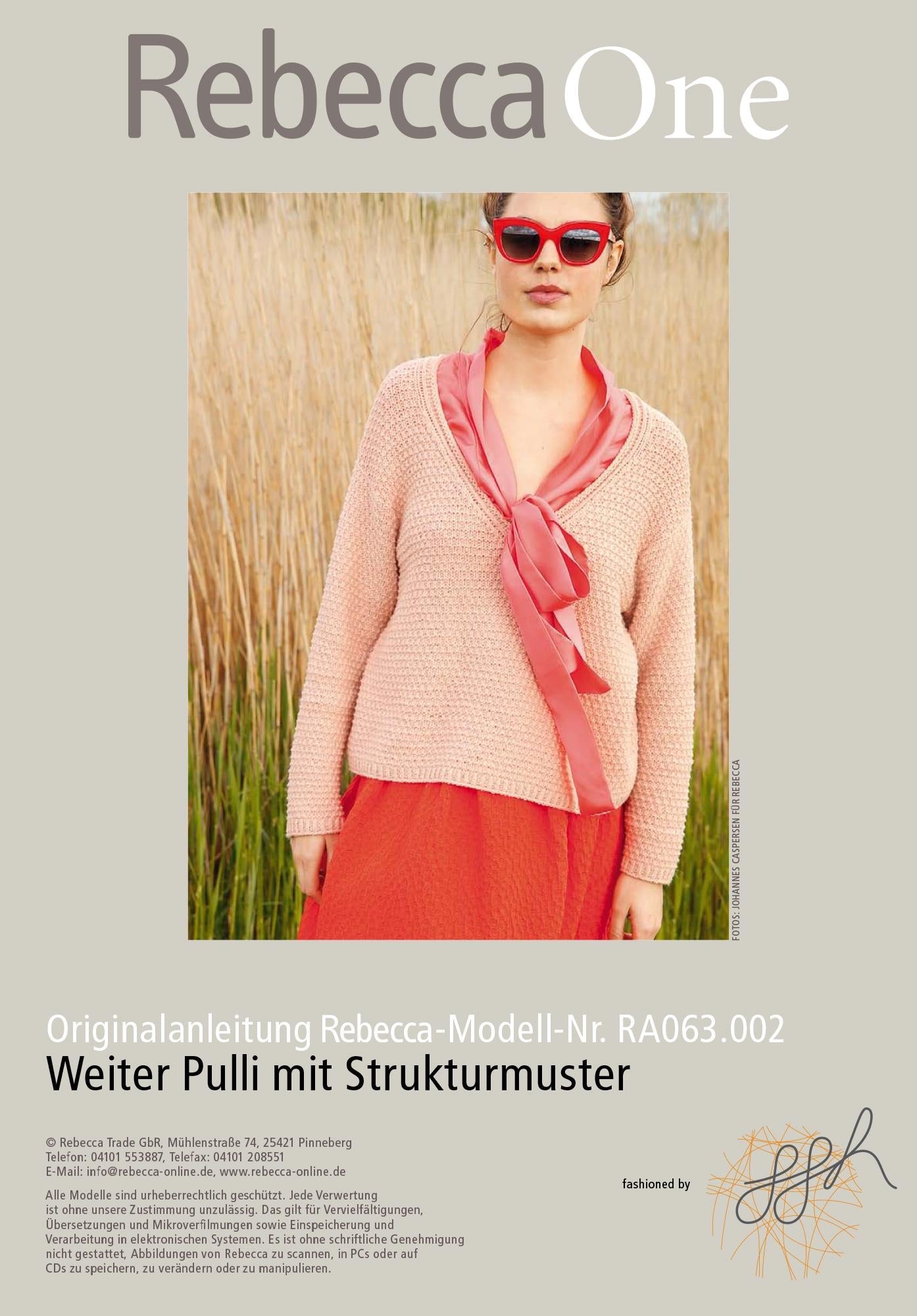 Weiter Pulli mit Strukturmuster - Rebecca - Online.de
