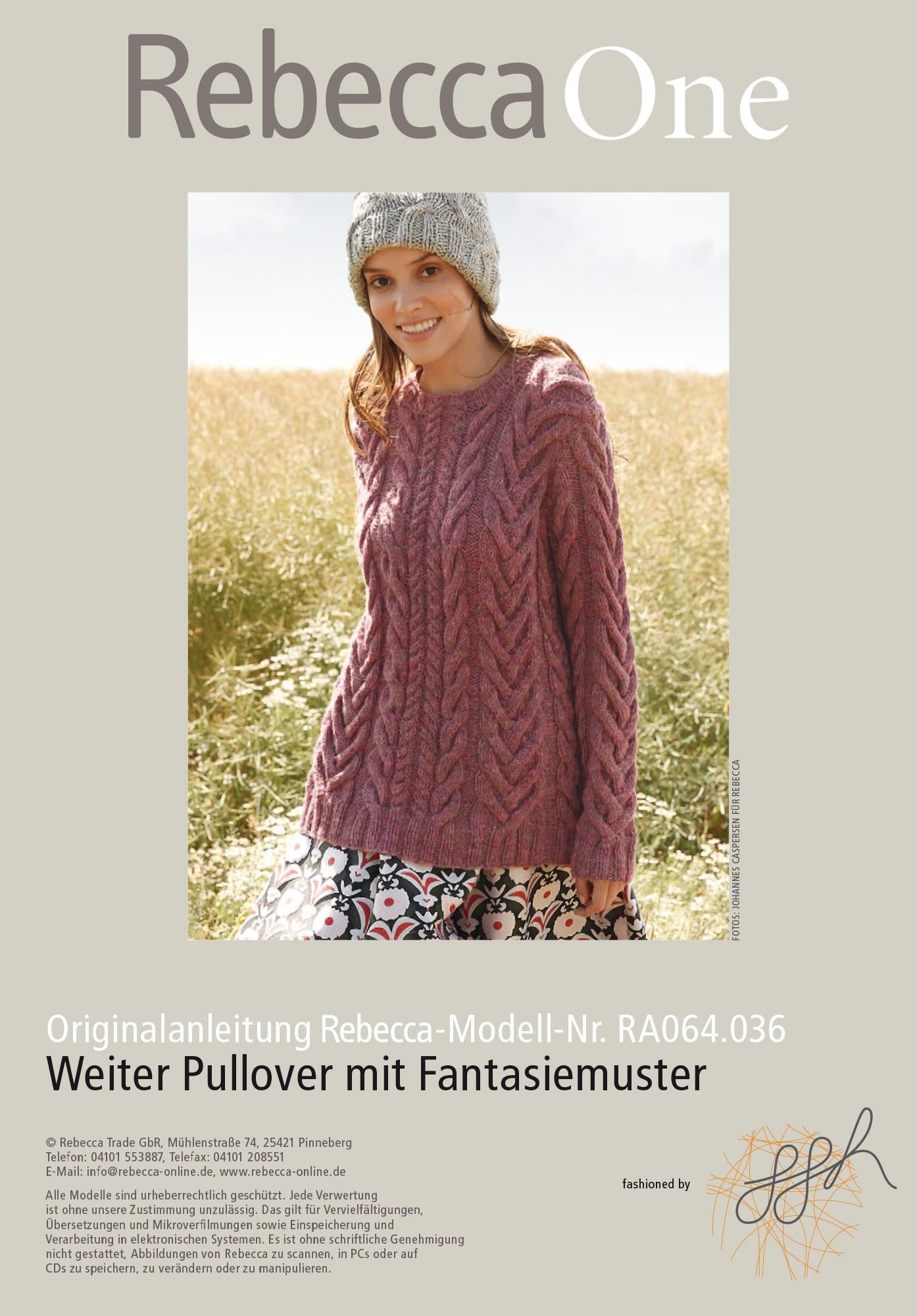 Weiter Pullover mit Fantasiemuster - Rebecca - Online.de