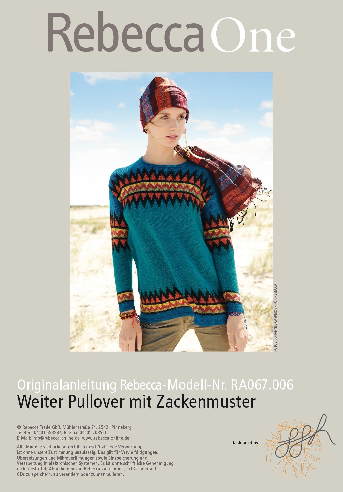 Weiter Pullover mit Zackenmuster - Rebecca - Online.de