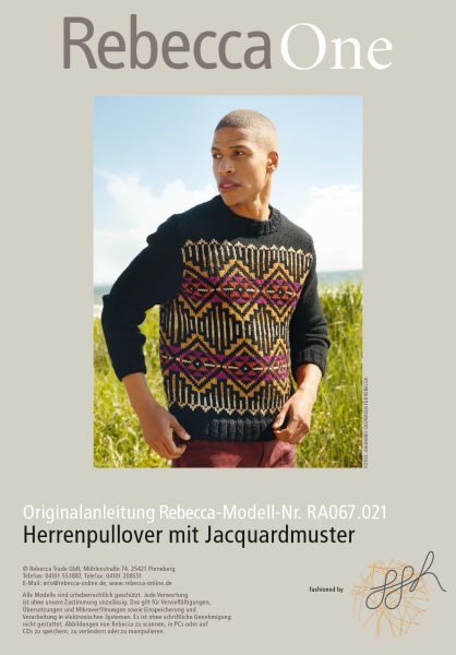 Herrenpullover mit Jacquardmuster