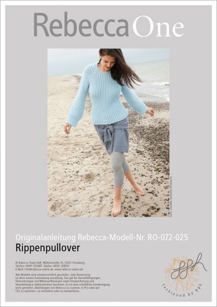 Knit pattern – rib knit jumper