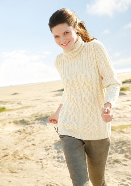 Pullover mit Zopfmuster