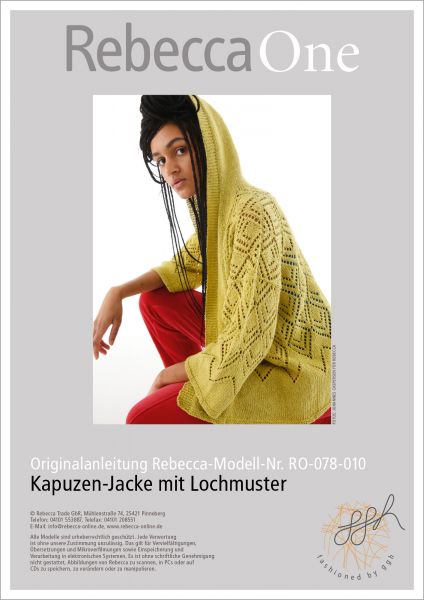 Anleitung - Kapuzen-Jacke mit Lochmuster