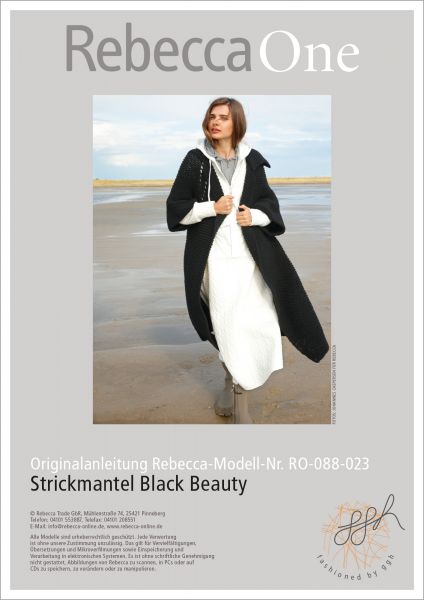 Anleitung - Strickmantel Black Beauty