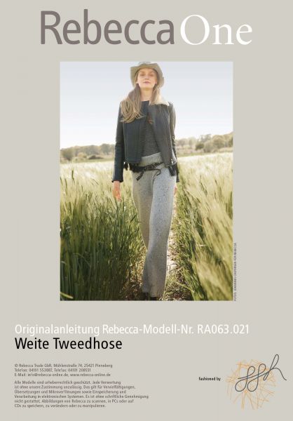 Weite Tweedhose