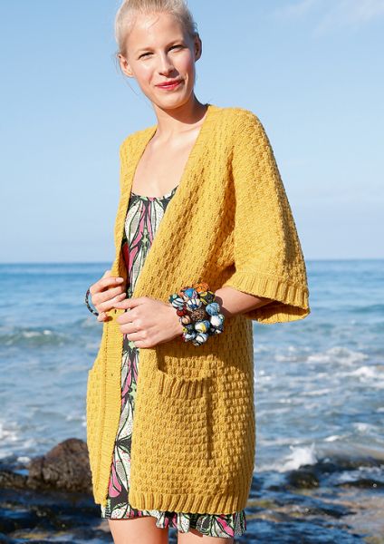 Jacke mit Strukturmuster