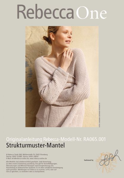Mantel mit Strukturmuster
