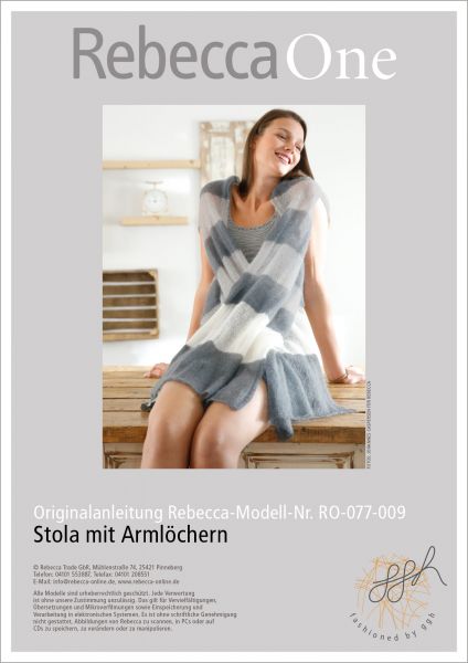 Strickanleitung - Stola mit Armlöchern