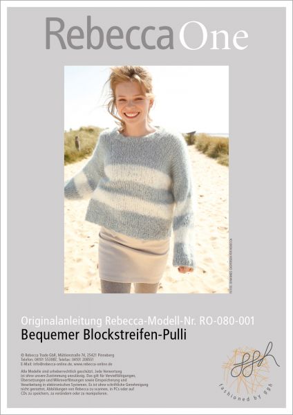 Anleitung - Bequemer Blockstreifen-Pulli