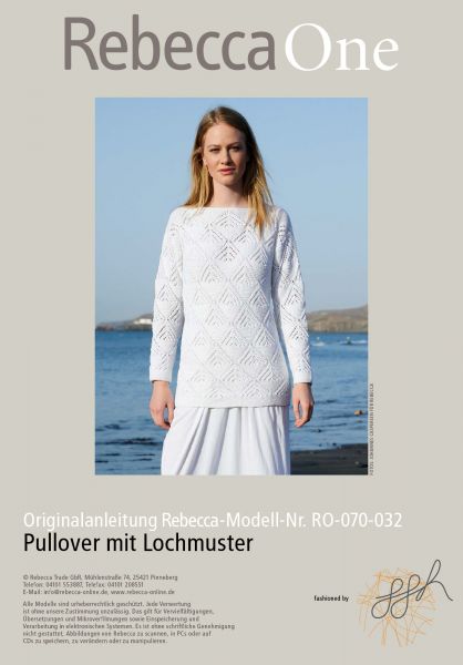 Strickmuster - Pullover mit Lochmuster