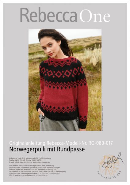 Anleitung - Norwegerpulli mit Rundpasse