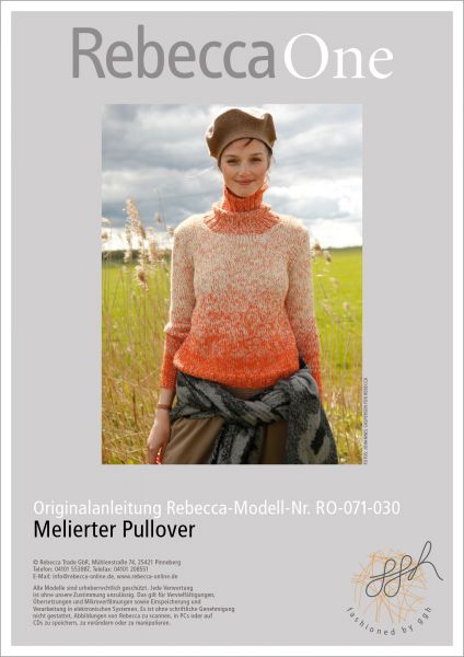 Strickanleitung - Melierter Pullover