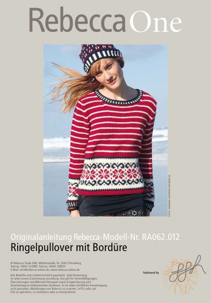 Ringelpullover mit Bordüre