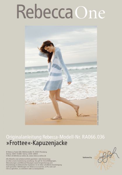 „Frottee“-Jacke mit Kapuze