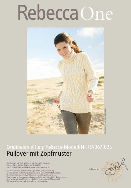 Pullover mit Zopfmuster