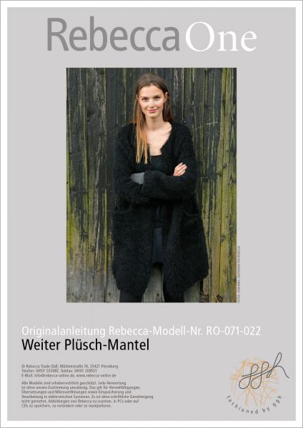 Strickanleitung - Weiter Plüsch-Mantel