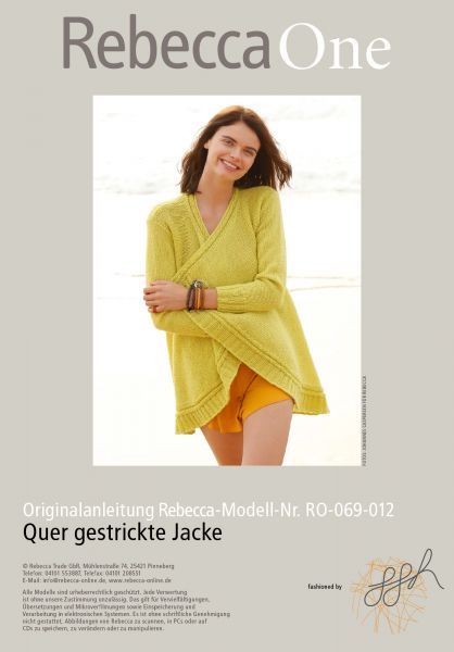 Quer gestrickte Jacke