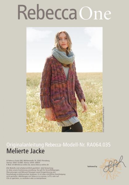 Melierte Jacke