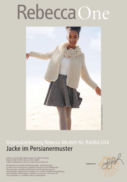 Jacke im Persianermuster