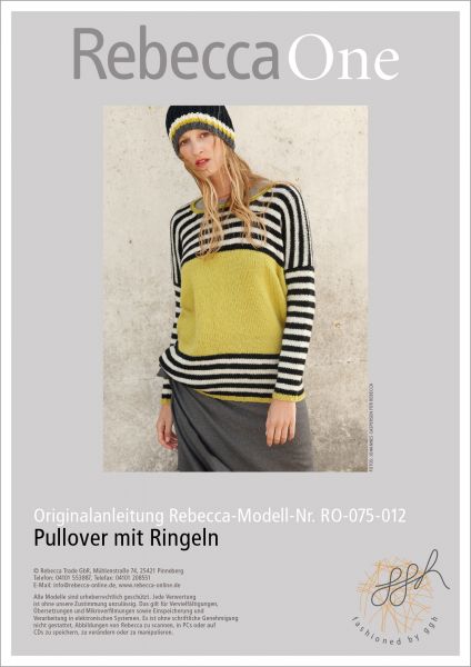 Strickanleitung - Pullover mit Ringeln