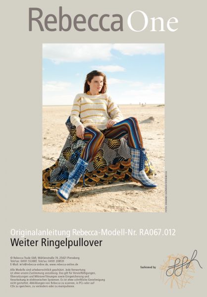 Weiter Ringelpullover