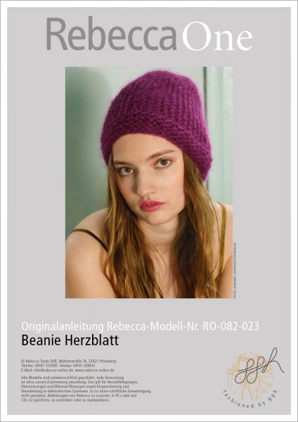 Anleitung - Beanie Herzblatt