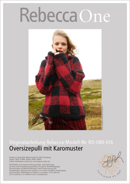 Anleitung - Oversizepulli mit Karomuster