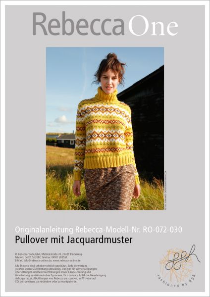 Strickanleitung - Pullover mit Jacquardmuster