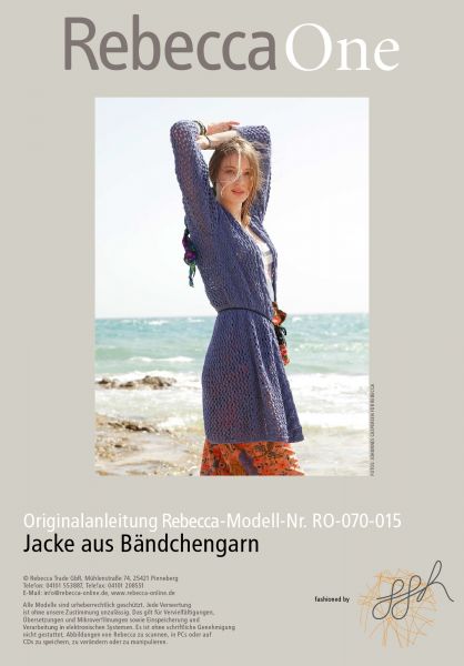 Strickmuster - Jacke aus Bändchengarn