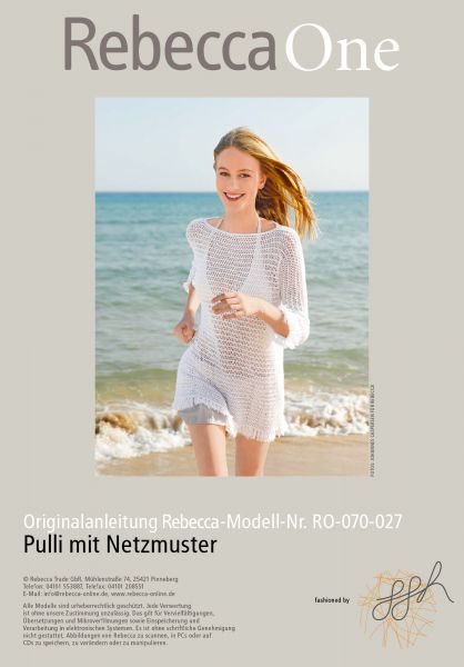 Strickmuster - Pulli mit Netzmuster