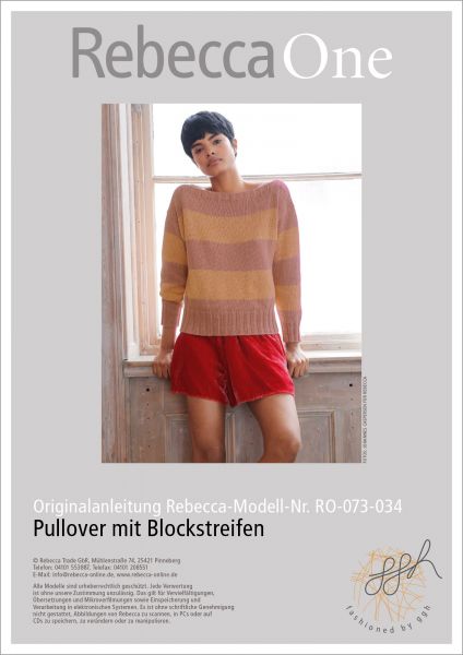 Strickanleitung - Pullover mit Blockstreifen