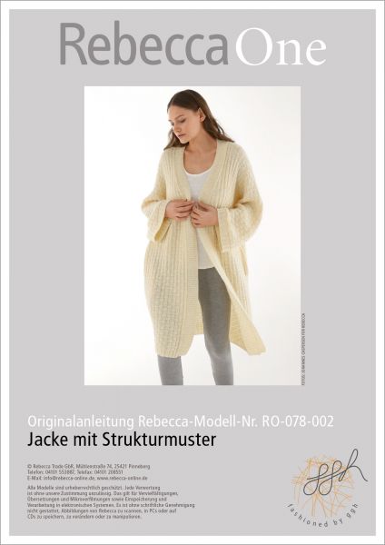 Anleitung - Jacke mit Strukturmuster