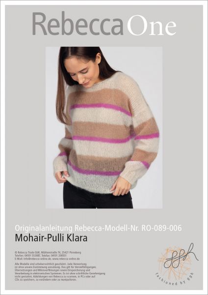 Anleitung - Mohair-Pulli Klara