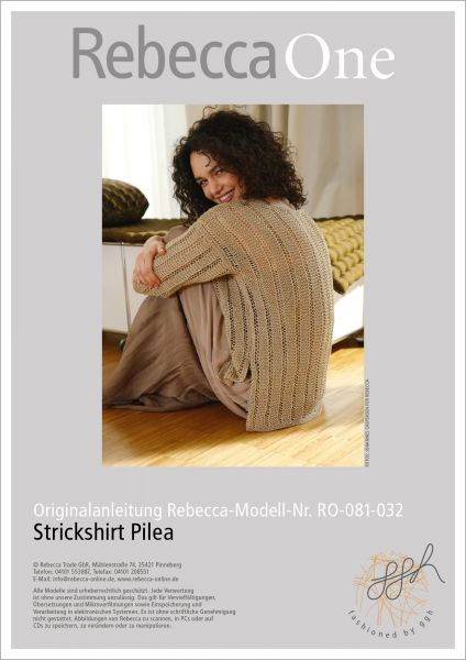 Anleitung - Strickshirt Pilea