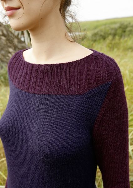 2-farbiger Pullover