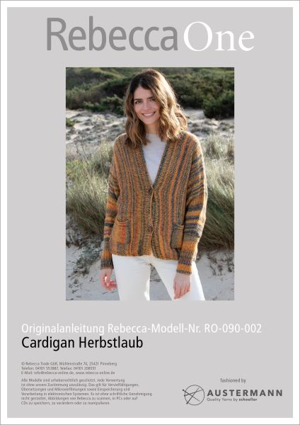 Anleitung - Cardigan Herbstlaub