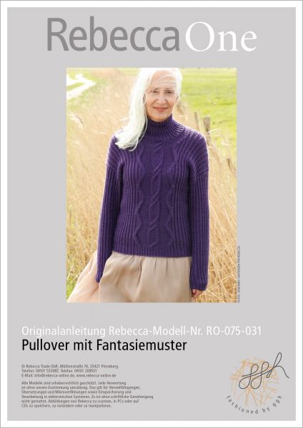 Strickanleitung - Pulli mit Fantasiemuster